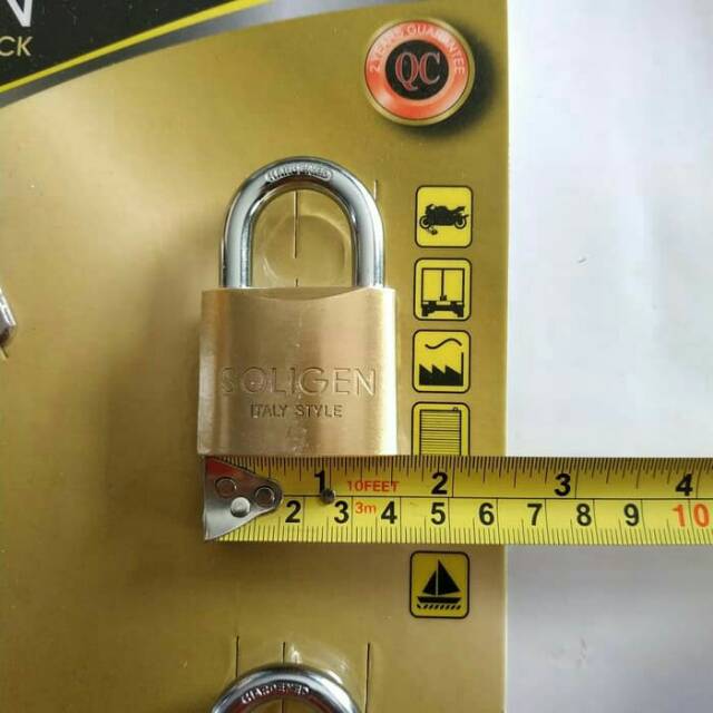 Jual Gembok Rumah / Toko / Pagar Soligen Keylike Computer Key 40 mm - 3 ...