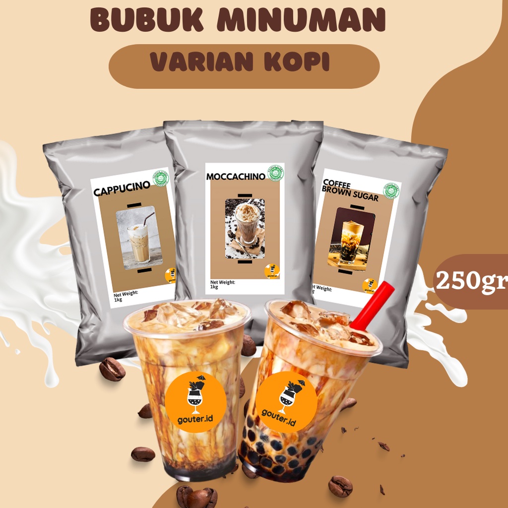 Jual BUBUK MINUMAN RASA KOPI 250GR / SERBUK MINUMAN ANEKA RASA / POWDER ...