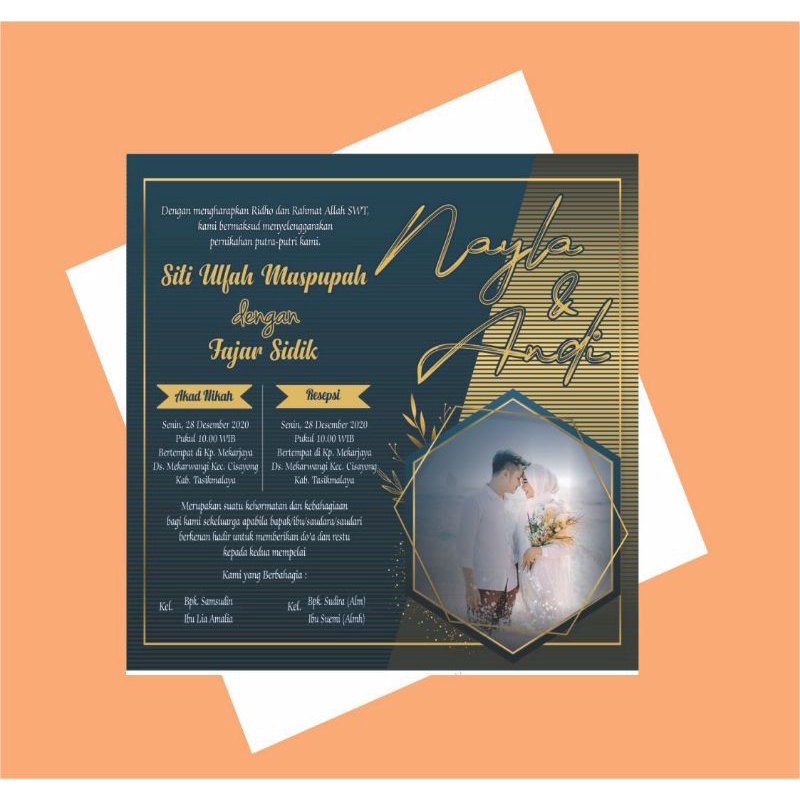 Jual UNDANGAN MINI/UNDANGAN KOPI/UNDANGAN PERNIKAHAN/UNDANGAN KHITAN ...