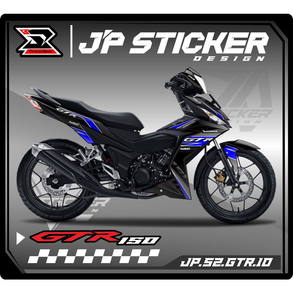 Jual GTR Sticker Striping GTR 150 - Stiker Motor Honda SUPRA GTR 150 ...