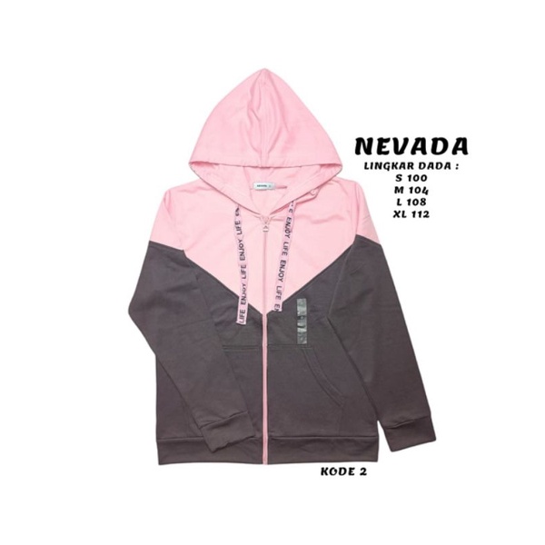 JAKET HOODIE WANITA BRAND NEVADA MATAHARI