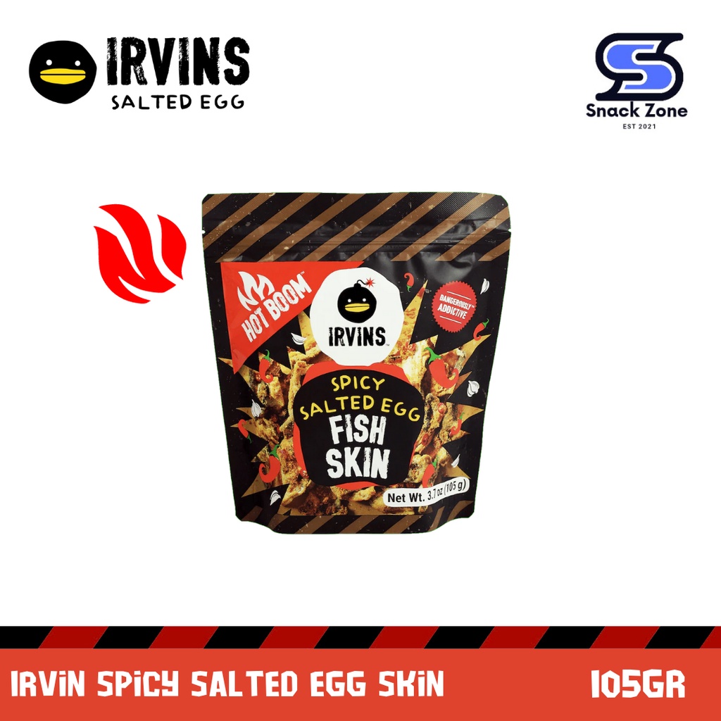 Jual IRVINS Spicy Salted Egg Fish Skin (Singapore) (105gr) Shopee