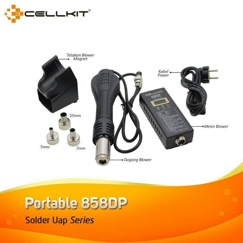 Jual BLOWER PORTABLE CELLKIT 858DP / SOLDER UAP PORTABLE CELLKIT 858DP
