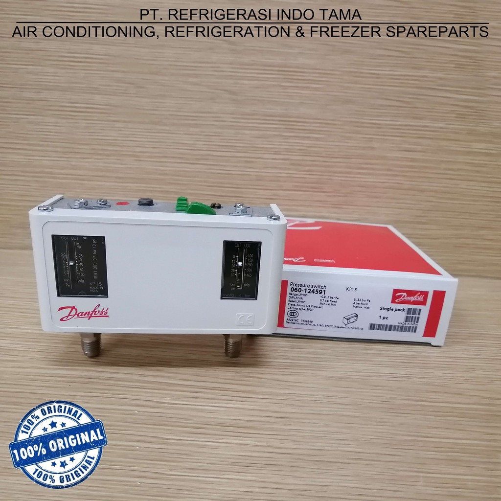 Jual KP15 H MANUAL / L MANUAL ( 060124591 ) PRESSURE SWITCH DANFOSS / KP 15 1245 Shopee