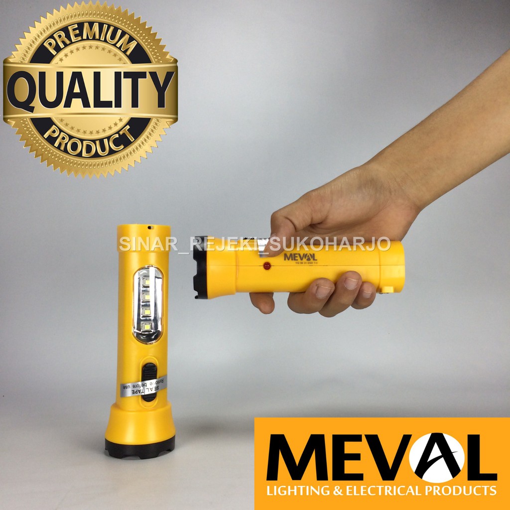 Jual MEVAL 4 BRIGHT LED SENTER CAS EMERGENCY DENGAN LAMPU TIDUR Charge ...