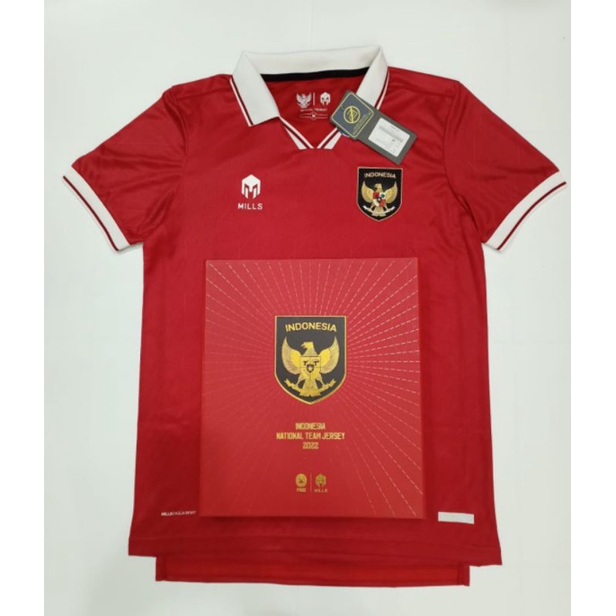 Jual JERSEY TIMNAS INDONESIA HOME TERBARU 2022 2023 MILLS PLAYER ISSUE