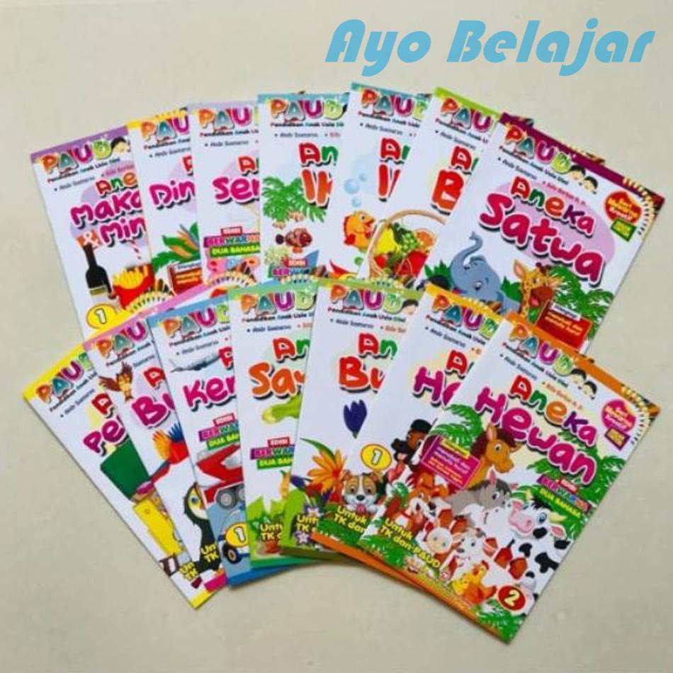 Jual Paket Hemat Isi 12 Buku Mewarnai Anak Paud Mewarnai Kreatif ...