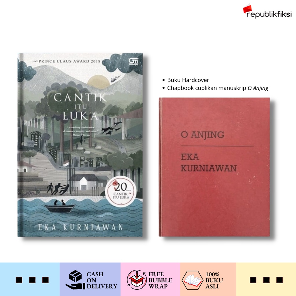  Jual Novel Cantik Itu Luka Edisi 20 Tahun (Hardcover) - Eka Kurniawan Illustration 