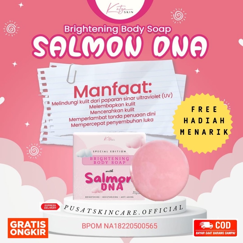 Jual SABUN MANDI BADAN DNA SALMON KATYA ( DISTRIBUTOR RESMI ) | Shopee