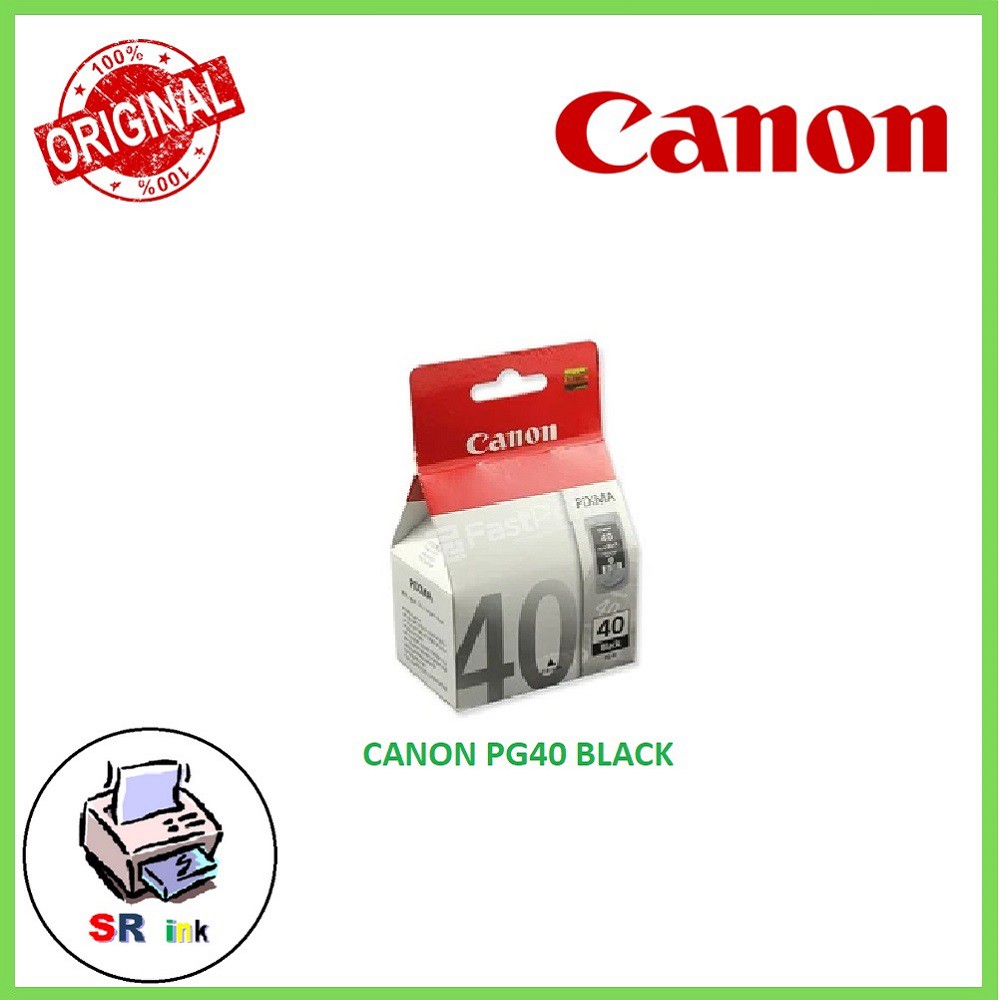 Genuine Canon PG-40 Black Ink Cartridges – Lot Of 2 – OEM, Sealed, Bulk Packaging – Free Shipping