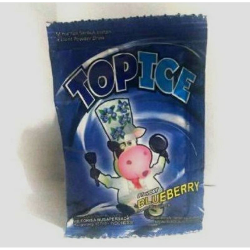 Jual Top ice rasa blueberry 1 renteng isi 10 sachet | Shopee Indonesia