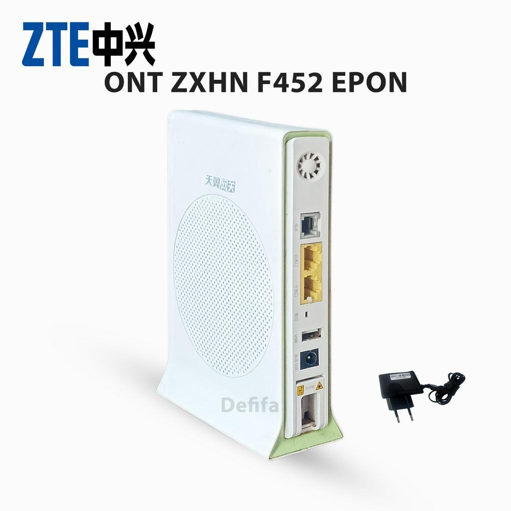 Jual Modem FTTH Wireless Wifi Router ZXHN F452 ONT EPON ONU | Shopee ...
