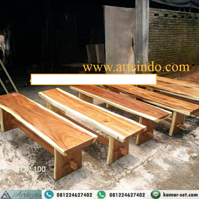 Jual Bangku Solid Sate Kayu Trembesi Bench | Shopee Indonesia