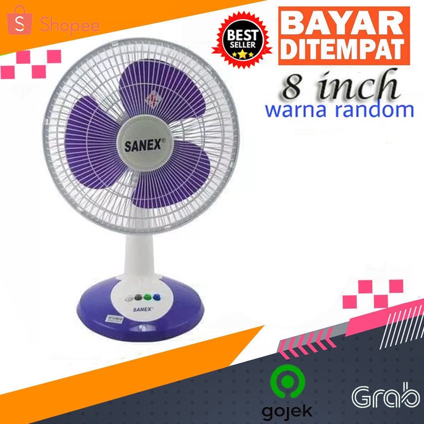 Jual Desk Fan Sanex 8 Kipas Angin Meja Bisa Kanan Kiri Ukuran 8 Inch 20 Cm Shopee Indonesia 7576