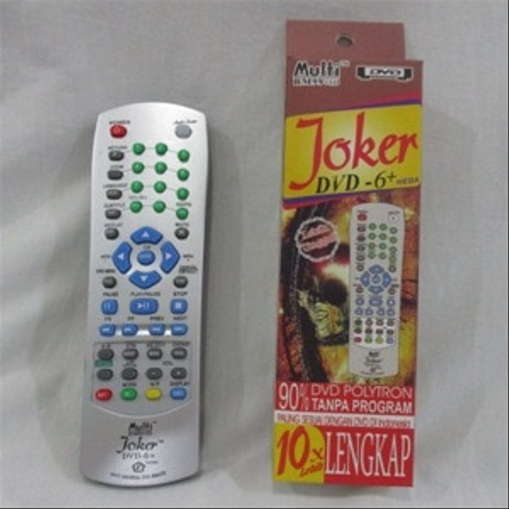 Jual JOKER Remote Universal DVD Remote Control DVD Multi 10 kali Lebih