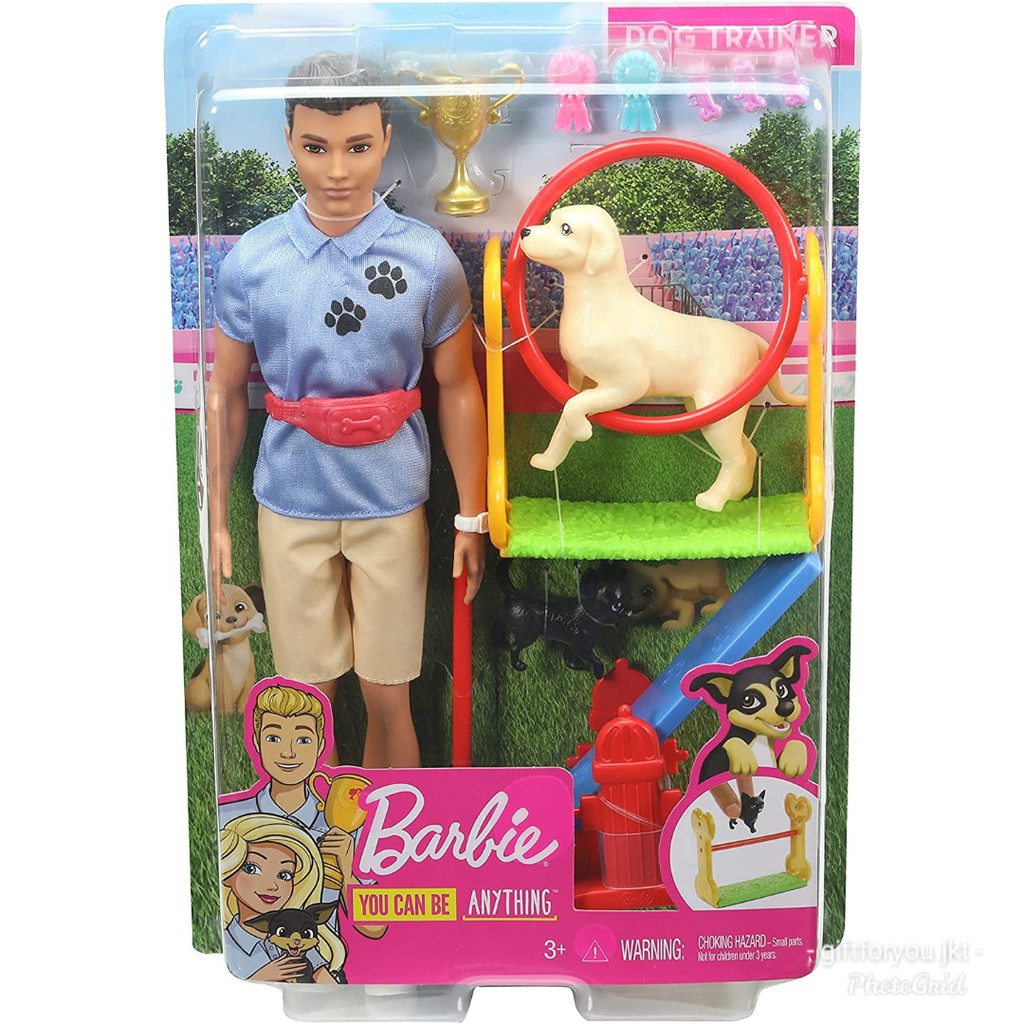 Jual Barbie Ken Doll Dog Trainer Wildlife Vet Boneka Cowok Mainan Mattel Shopee Indonesia