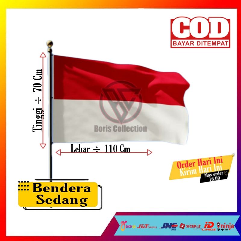 Jual Bendera Merah Putih Sedang Paket Kodi Pcs Shopee Indonesia