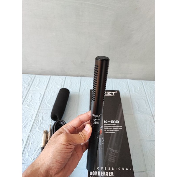 Jual Mic Condenser Mic Tele Todong Shotgun Krezt K-818 K818 K 818 ...