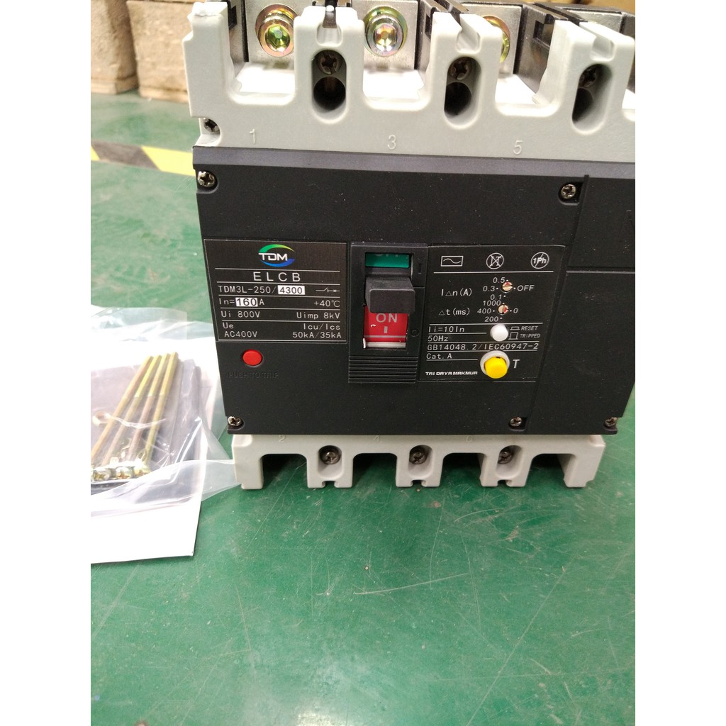 Jual ELCB / RCCB / RCBO TDM3L-250M 4P 160A | Shopee Indonesia