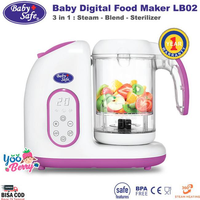 Baby safe hot sale kukus dan blender