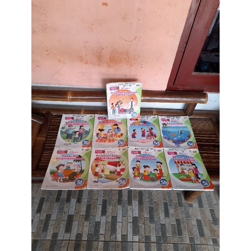 Jual Original Buku Paket Tematik Terpadu SD MI Kelas 5 A B C D E F G H ...
