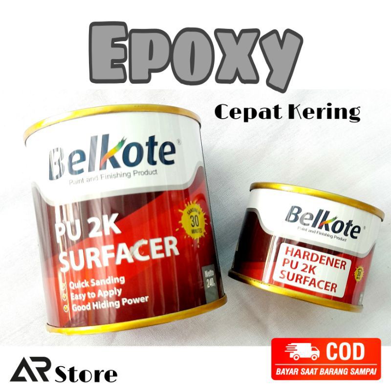 Jual Cat Belkote Pu K Epoxy Primer Grey Surfacer Hardener Cat Dasar