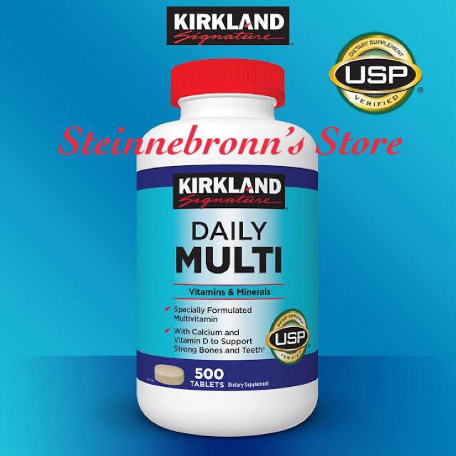 Jual Kirkland Signature Daily Multi 500 Tabs Shopee Indonesia