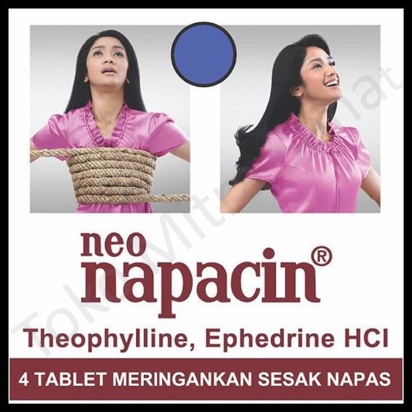 Jual NEO NAPACIN ISI 4 Tablet / OBAT SESAK NAPAS / OBAT SESAK NAFAS ...