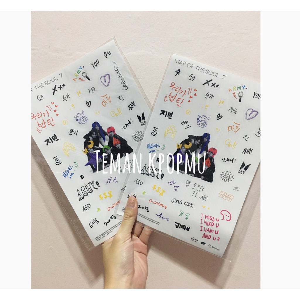 Jual Sticker BTS - MAP OF THE SOUL : 7 STICKER Album BTS Mots7 | Shopee ...