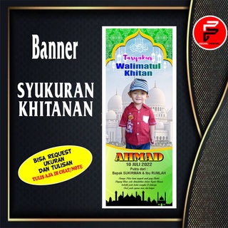 Jual Banner Syukuran Khitanan / Spanduk Sunat / Banner Syukuran ...