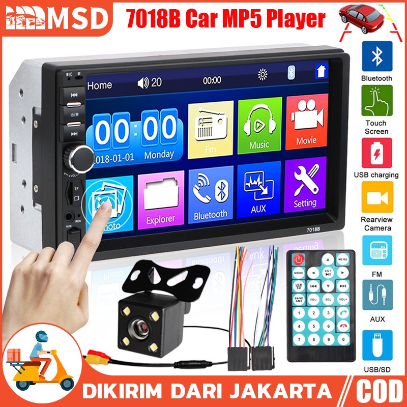 Jual 7018B 7010B Head Unit Android Double Din 7 Inch Bluetooth Audio