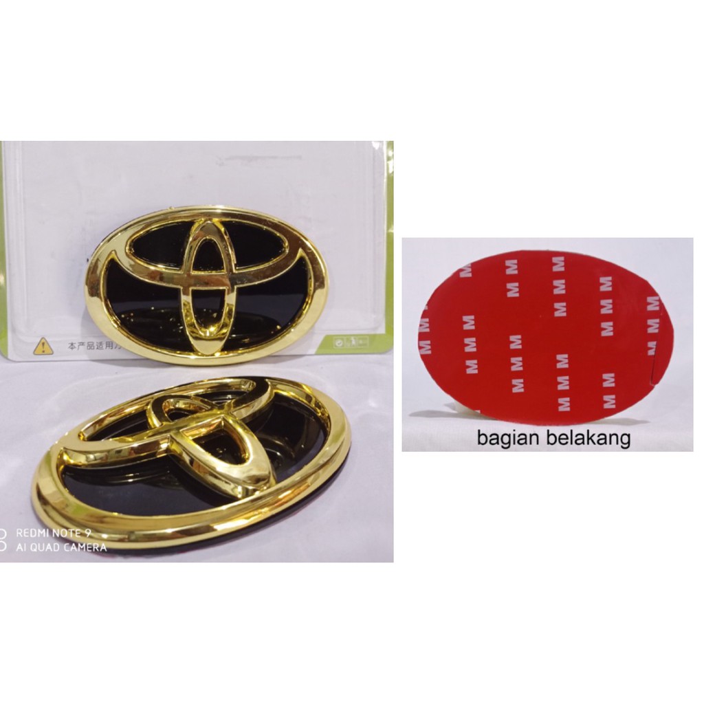 Jual Emblem Logo Toyota Paket Exclusive Gold Agya Shopee Indonesia