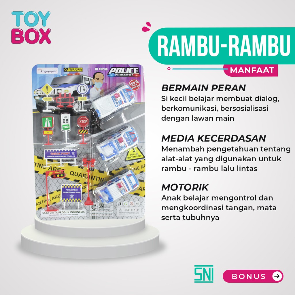 Jual MOBIL POLISI RAMBU RAMBU SET MAINAN ANAK EDUKASI PEREMPUAN LAKI ...