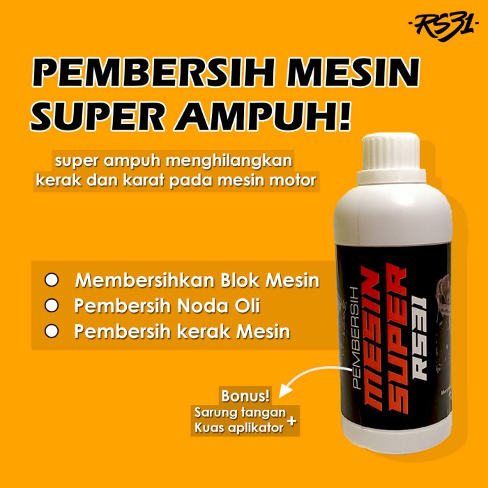 Jual Pembersih Mesin Super Rs31 Penghilang Kerak Mobil, Pembersih Karat ...