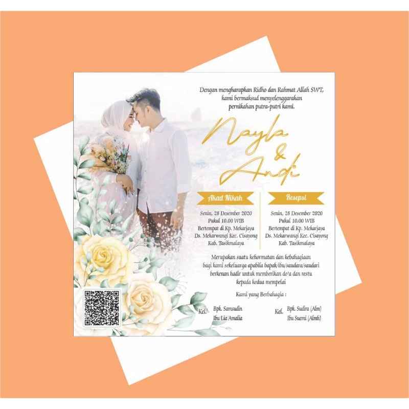 Jual UNDANGAN MINI/UNDANGAN KOPI/UNDANGAN PERNIKAHAN/UNDANGAN KHITAN