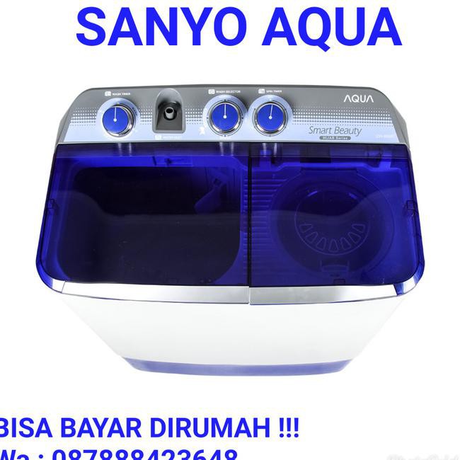 Jual Mesin Cuci 2 Tabung Sanyo Aqua 780Xt. 7Kg Hijab Series. | Shopee ...