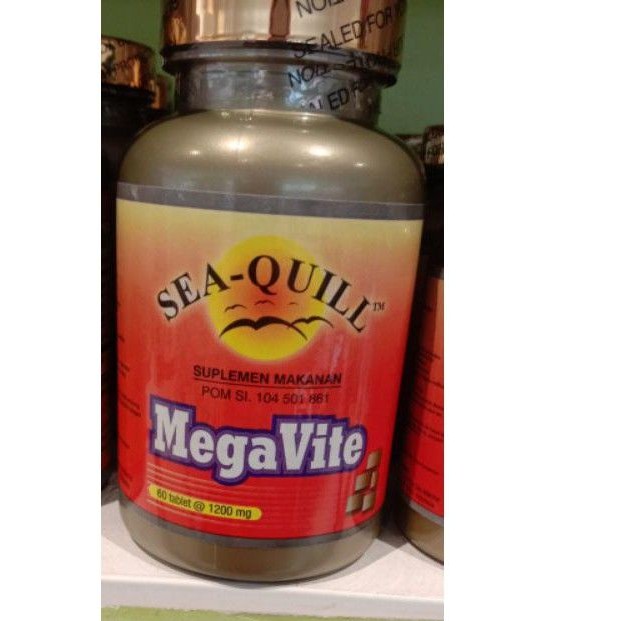 Jual Sea - Quill MEGAVITE Multivitamin utk Daya Tahan Tubuh 60 Kapsul ...