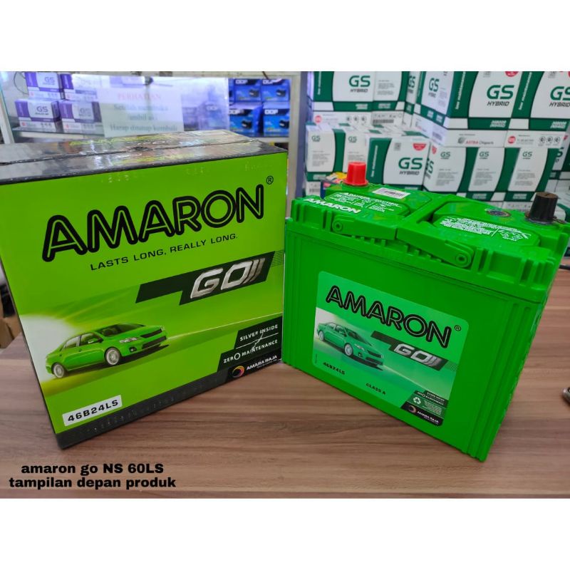 Jual AKI MOBIL ALL NEW VIOS AMARON GO NS60LS KERING 12V/45AH | Shopee