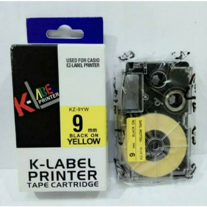 Jual Refill K-Label Printer EZ Label 9MM Compatible Casio Tape ...