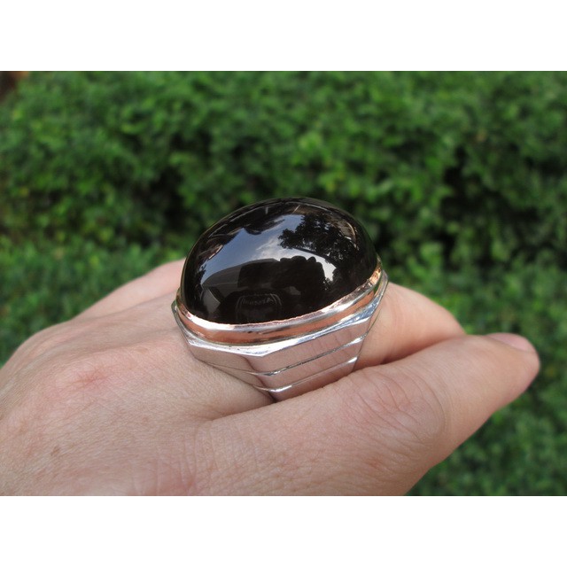Jual Batu Solar Padang Super Jumbo Ikatan Perak SPD001 | Shopee Indonesia