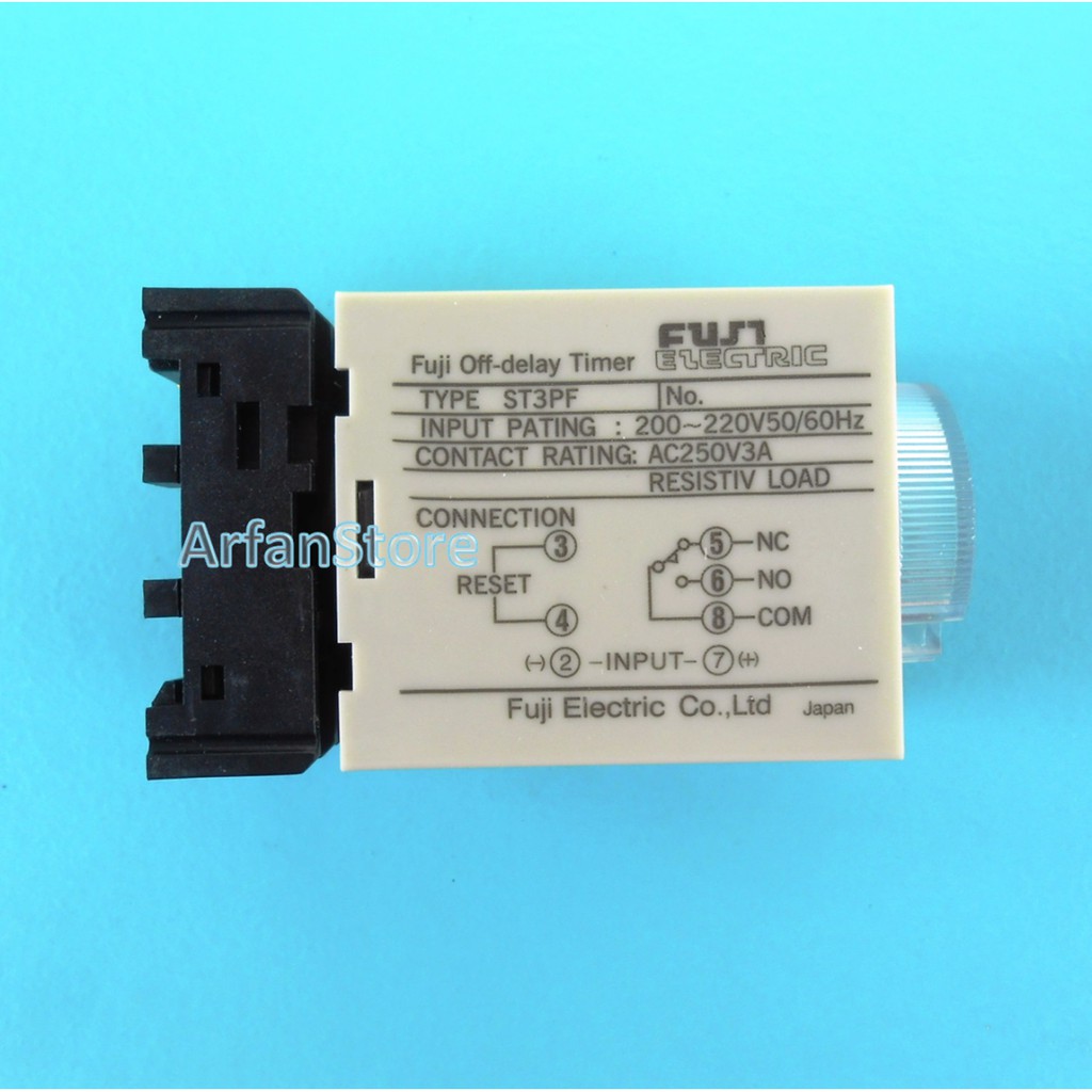 Jual ST3PF ST3 60S Time relay Power Off Delay Timer AC220V 60 Detik ...