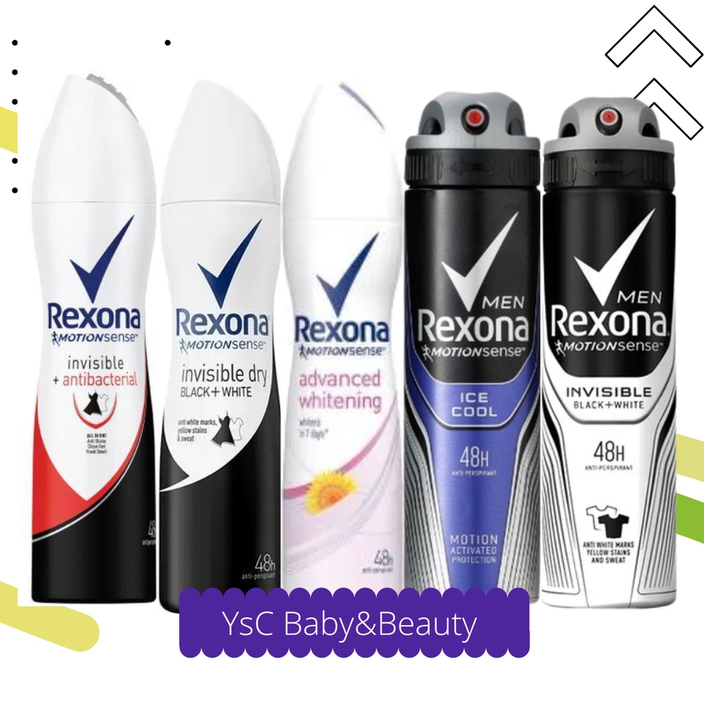 Jual Rexona Women/Rexona Men Anti-Perspirant Deodorant Spray Invisible ...
