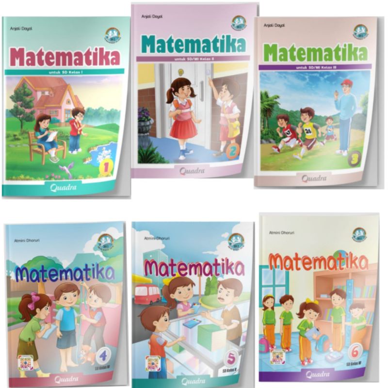 Jual Matematika SD Kelas 1 2 3 4 5 6 Kurikulum 2013 Revisi Atmini ...