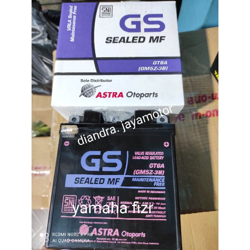 Jual aki kering gs astra asli yamaha fizr | Shopee Indonesia