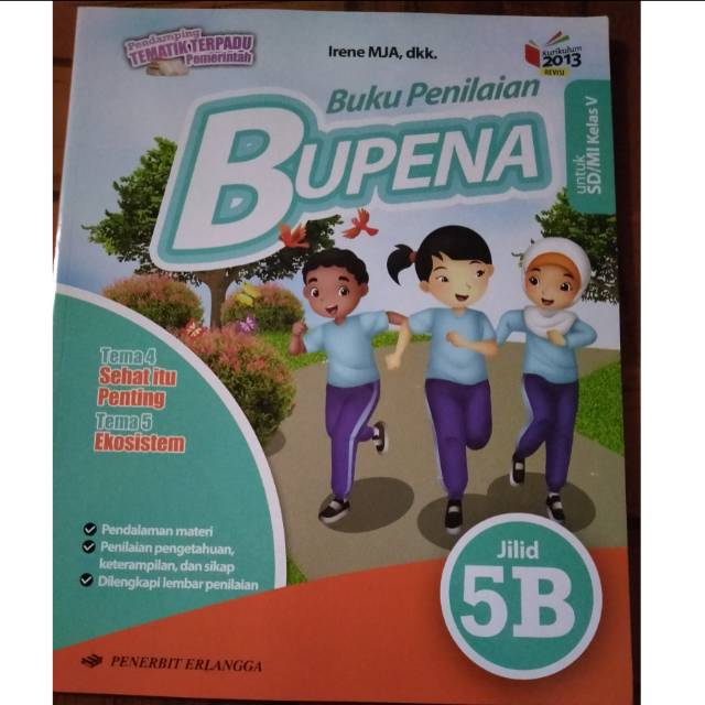 Jual Buku penilaian BUPENA 5B SD ERLANGGA KUR 13 | Shopee Indonesia