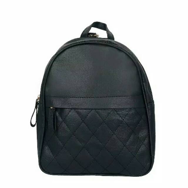 Jual RANSEL WANITA SIMPLE MOTIF SAKU KOTAK KOTAK | Shopee Indonesia