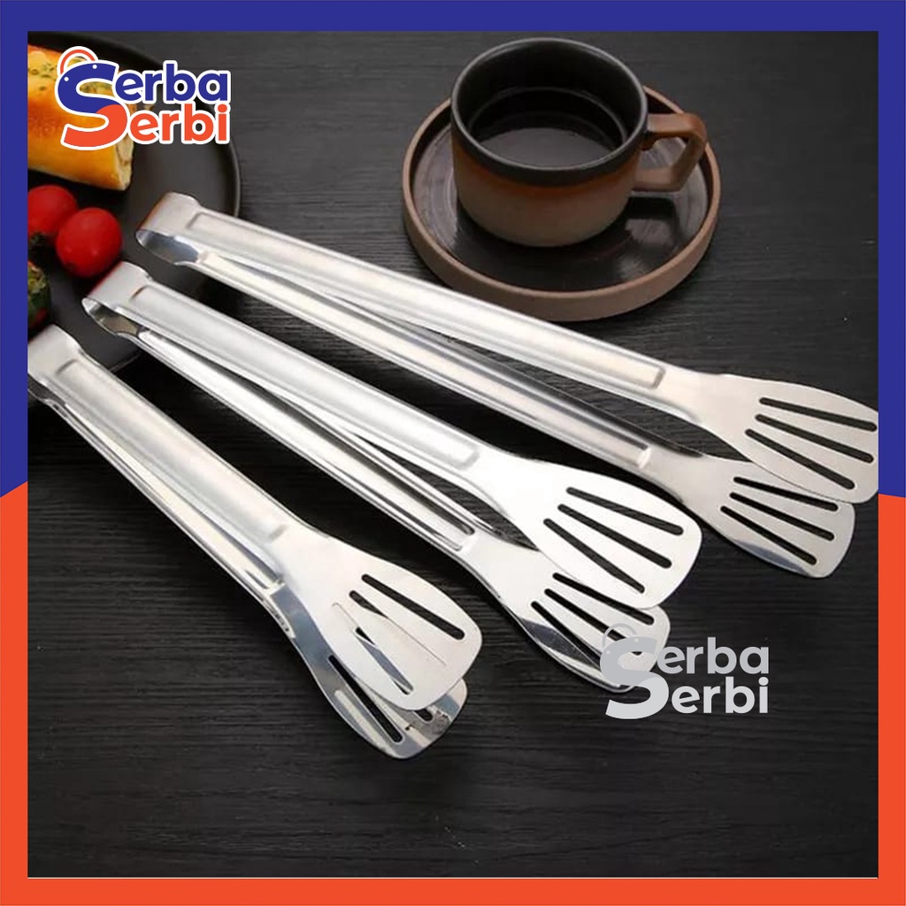 Jual SerbaSerbi - Capitan Makanan Stainless Steel Jepitan Kue Pencepit ...