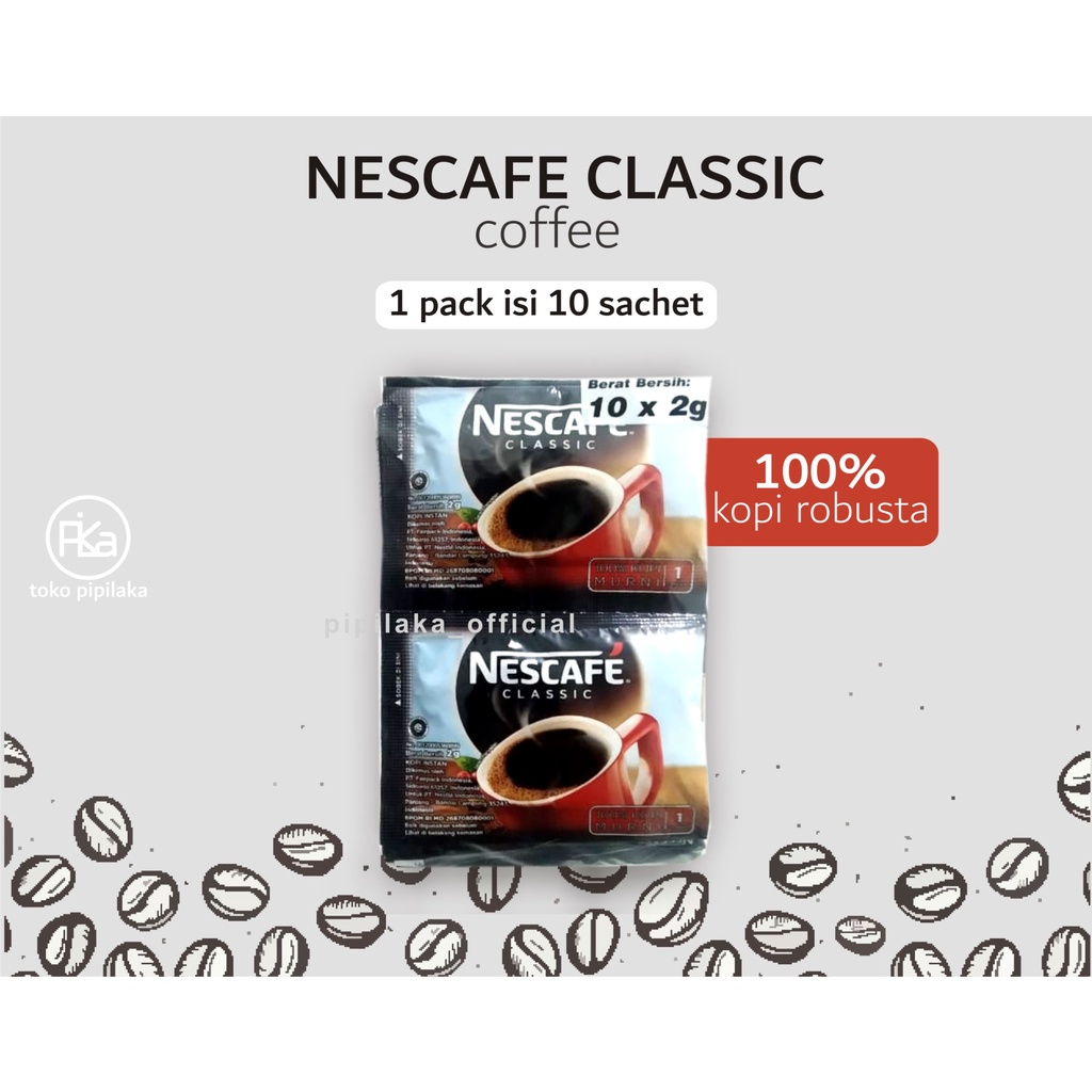 Jual Kopi Nescafe Classic (2 gram x 10 Sachet) Shopee Indonesia