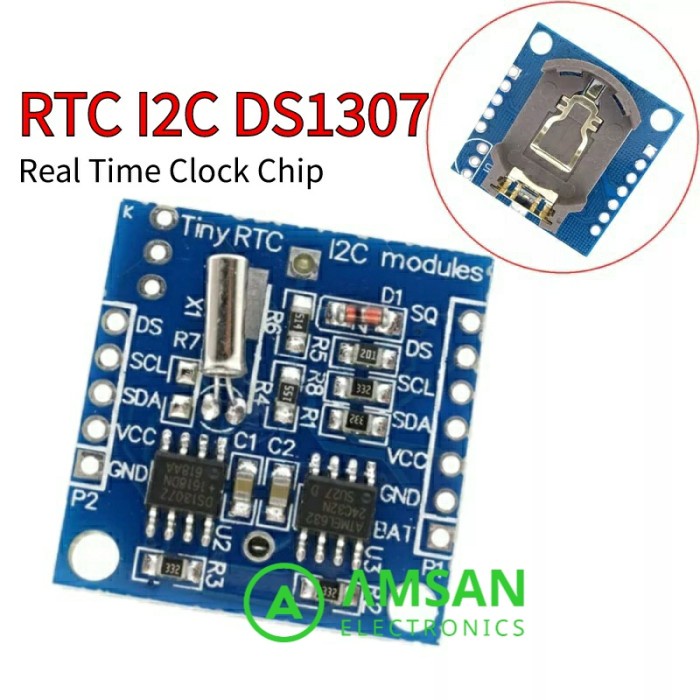 Jual Ds1307 Module Tiny Rtc I2c Real Time Clock At24c32 Memory Shopee Indonesia