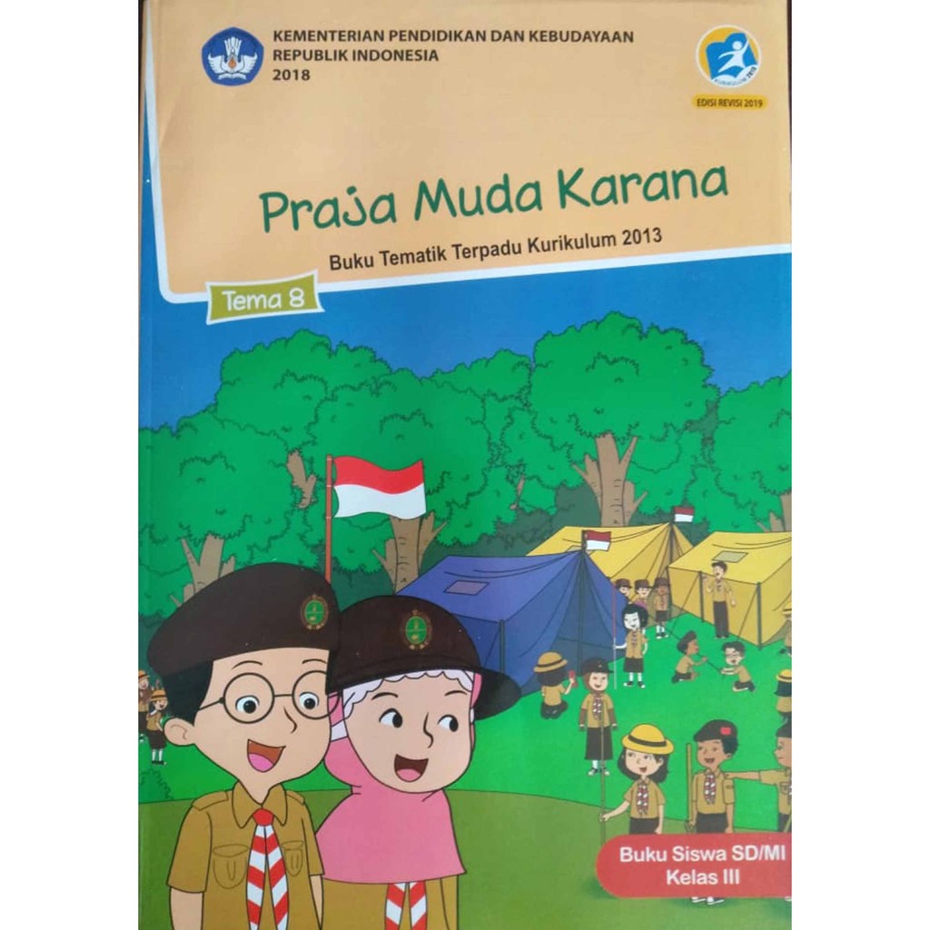 Jual Buku Tematik Sd Kelas 3 Tema 8 Praja Muda Karana Shopee Indonesia